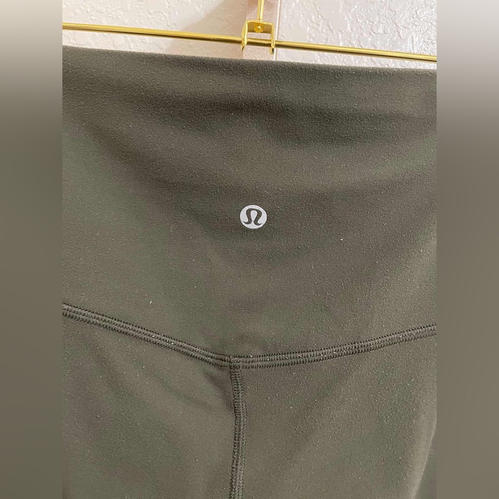 Lululemon Align II High-Rise 25” Leggings Dark Olive Size 6 - Picture 5 of 8